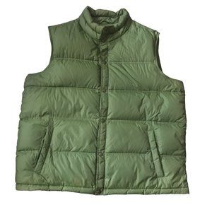 Lands' End Down Puffer Vest Olive Size XXL